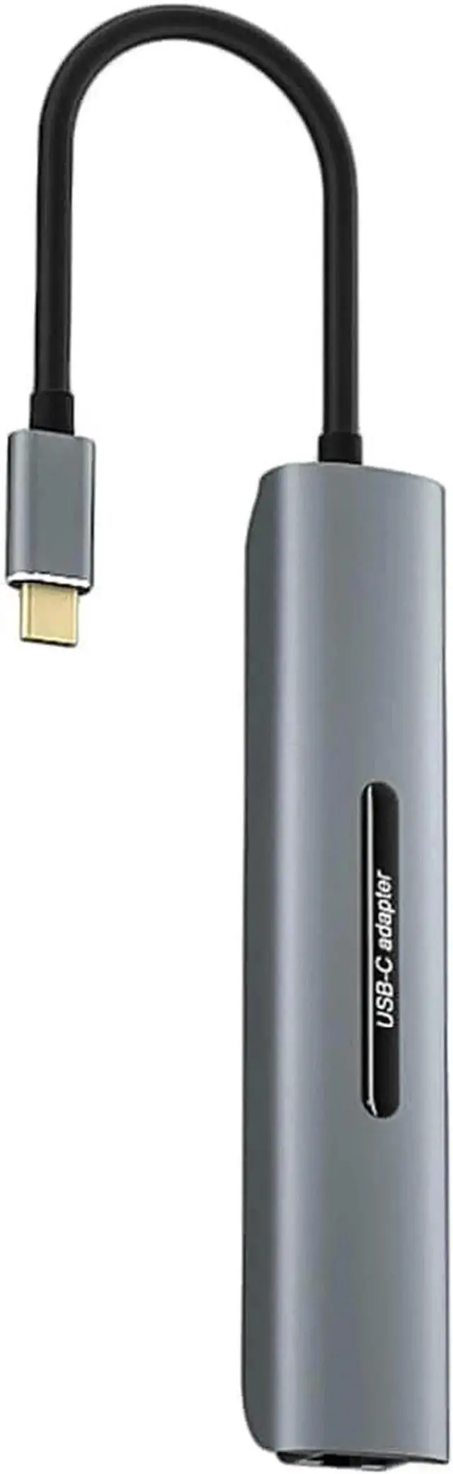 Alt view image 3 of 7 - WISDUM Docking Station Card USB-C 3.0 HUB Type to VGA RJ45 PD Reader Compatible with MacBook Pro USB 4K Splitter (V163B 8in1)