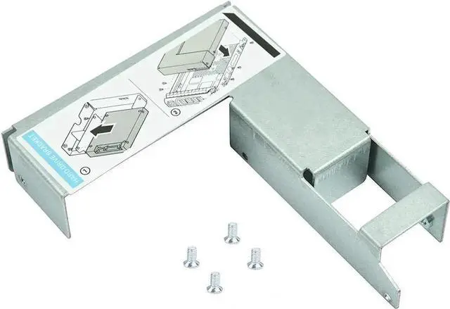 Main image of WISDUM 2.5" 9W8C4 Y004G SSD Adapter Bracket for 3.5" F238F G302D X968D F9541 SAS SATA Hard Drive Caddy Tray Enclosure with Screws