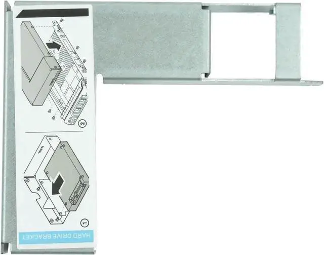 Alt view image 2 of 6 - WISDUM 2.5" 9W8C4 Y004G SSD Adapter Bracket for 3.5" F238F G302D X968D F9541 SAS SATA Hard Drive Caddy Tray Enclosure with Screws