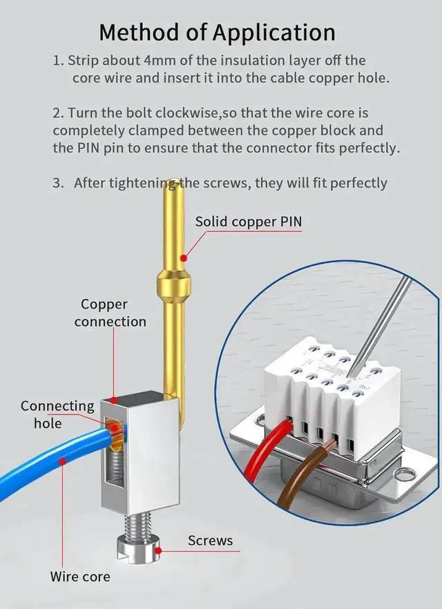 Alt view image 6 of 7 - WISDUM 5Pack DB9 Breakout Connector Male, RS232/RS485 Serial adapters,D-SUB 9-pin Male to ScrewTerminal Connector Signal Module with Shell