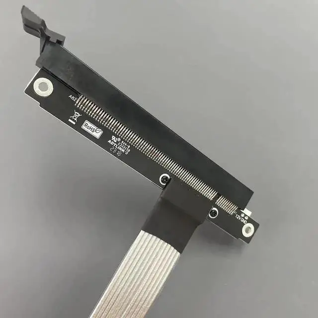 Alt view image 7 of 7 - WISDUM M.2 NGFF NVMe to PCIE x16 Extension Cable 64G/BPS for STX Motherboard Graphics Card M.2(Ultra SSD, M-Key) NVMe Slot Extension (25cm,K43ST)