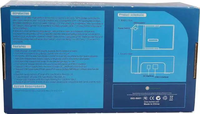 Alt view image 7 of 7 - WISDUM External USB 3.1 & 3.0, 3.5" and 2.5" Sata III Hard Disk, Black