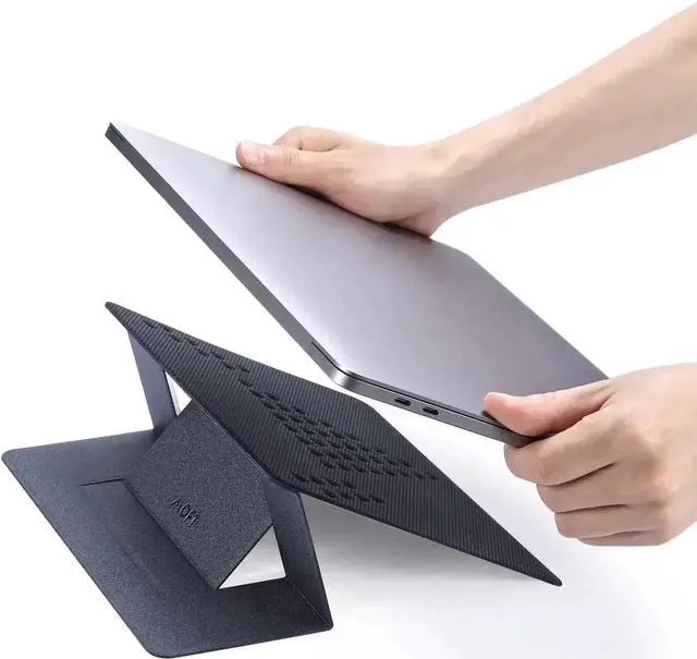 Main image of WISDUM MOFT Invisible Laptop Stand, Lightweight Non-Adhesive 2-Height, Easy Switch Between Devices Computer Desk Stand Fits All Laptops up to 17\u201d