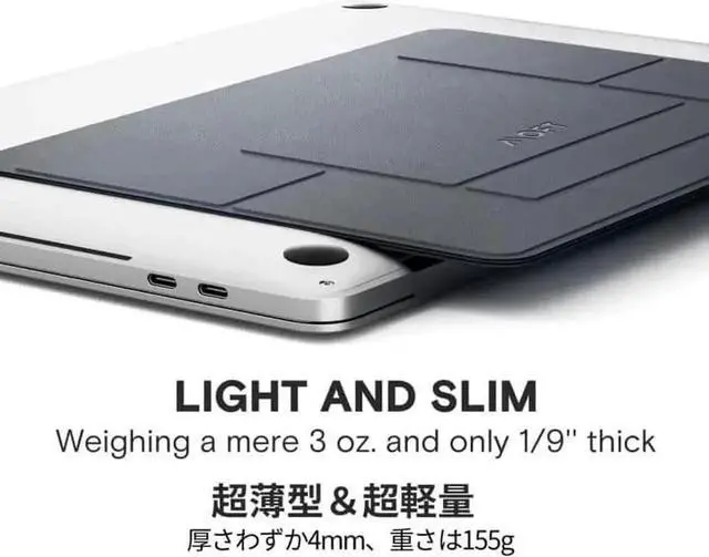 Alt view image 6 of 7 - WISDUM MOFT Invisible Laptop Stand, Lightweight Non-Adhesive 2-Height, Easy Switch Between Devices Computer Desk Stand Fits All Laptops up to 17\u201d