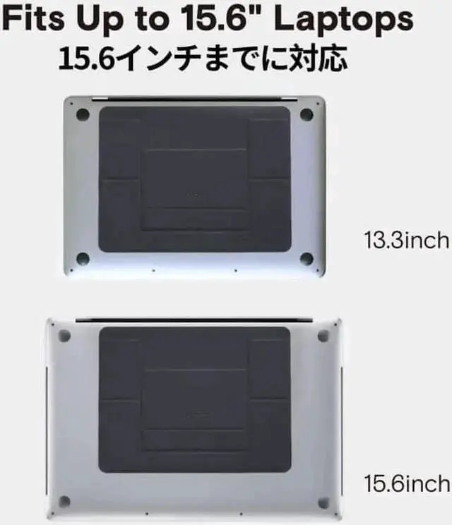 Alt view image 4 of 7 - WISDUM MOFT Invisible Laptop Stand, Lightweight Non-Adhesive 2-Height, Easy Switch Between Devices Computer Desk Stand Fits All Laptops up to 17\u201d