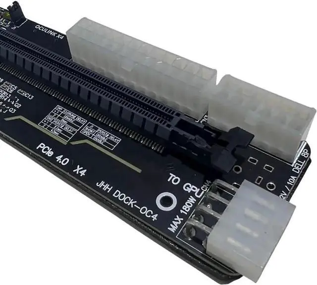 Alt view image 2 of 6 - WISDUM M.2 M-Key to PCIE 4.0X4 External Graphics Card Stand Bracket Compatible with Oculink/M.2 NVMe Laptop eGPU GDP Handhelds (Dock-OC4+ACB1)