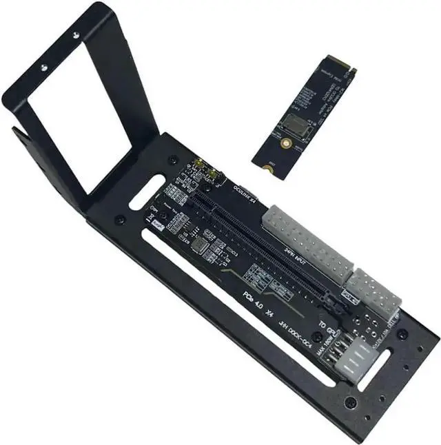 Alt view image 4 of 6 - WISDUM M.2 M-Key to PCIE 4.0X4 External Graphics Card Stand Bracket Compatible with Oculink/M.2 NVMe Laptop eGPU GDP Handhelds (Dock-OC4+ACB1)