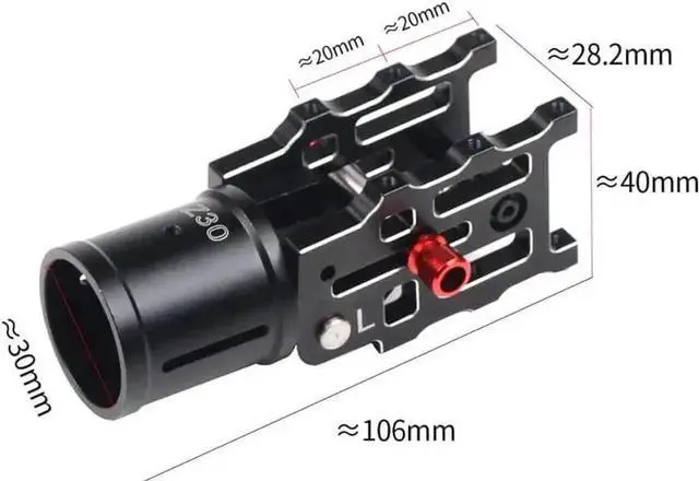 Alt view image 2 of 6 - WISDUM Z16/Z22/Z30 CNC Aluminum Folding Arm Tube Joint DIY for Dia 16mm/30mm Automatic Auto RC Quadcopter Hexacopter Multi-Rotor (4PCS Z30)