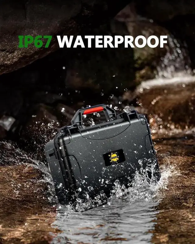 Alt view image 5 of 7 - WISDUM Carrying Case for Xbox Series S, Professional Deluxe Waterproof Case Soft Lining Hard Case with Shoulder for Xbox Series S and Other Accessories Storage