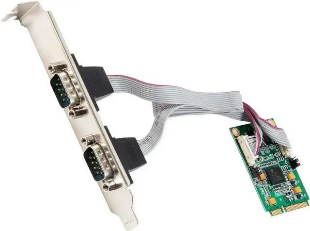 Main image of WISDUM 2 Port Serial DB9 Mini PCIe Controller Card (RS-232)