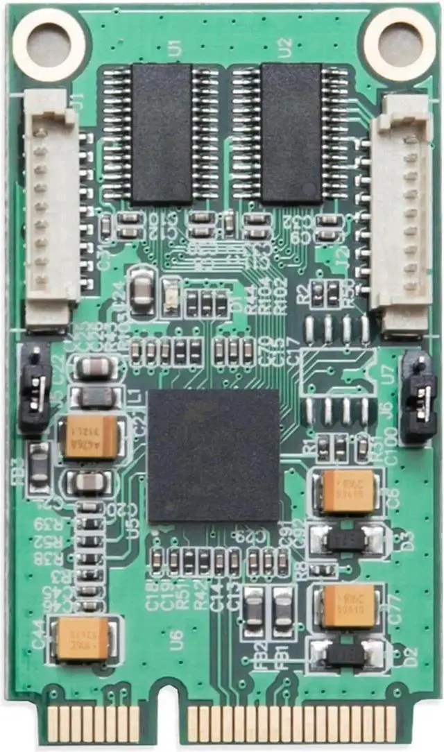 Alt view image 5 of 7 - WISDUM 2 Port Serial DB9 Mini PCIe Controller Card (RS-232)