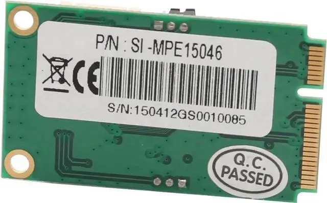 Alt view image 4 of 7 - WISDUM 2 Port Serial DB9 Mini PCIe Controller Card (RS-232)