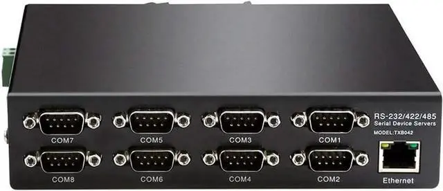 Alt view image 2 of 7 - WISDUM 8 Ports RS232 RS485 RS422 to Ethernet TCP/IP Converter Multiple Serial Device Server Switch Modbus Gateway