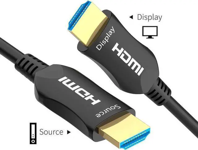 Alt view image 3 of 7 - WISDUM Fiber HDMI Cable , 4K@60Hz 18.2Gbps High Speed HDMI Fiber Optic Cable HDMI 2.0b Fiber Optic Cable ARC, HDCP2.2, 3D, Subsampling 4:4:4/4:2:2/4:2:0 Slim and Flexible HDMI - 3.3ft(1meter)