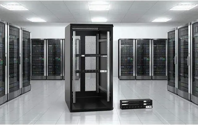 Alt view image 3 of 7 - 8 Port KVM Switch HDMI, MT-VIKI 4K@30Hz Rack Mount KVM HDMI Switch w/IR Remote & Wire-Desktop Controller & 8 HDMI KVM Cables