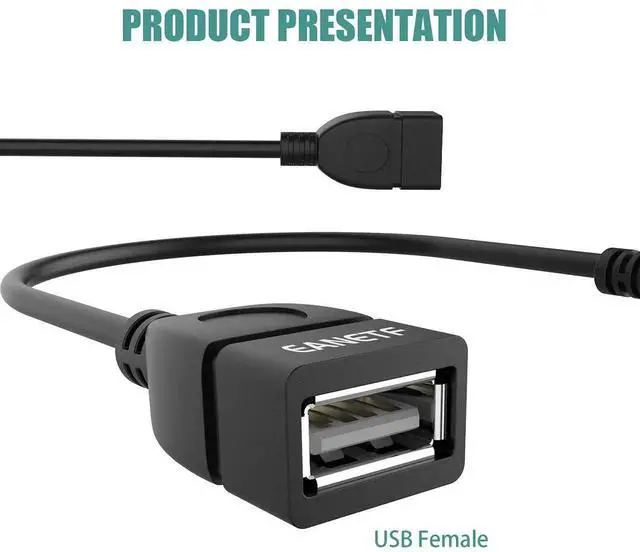 Alt view image 4 of 7 - USB to Aux Audio Adapter, 2PCS 3.5mm Male to USB Female for Playing Music with U-Disk in Your Car,orked only When Your CAR 3.5mm AUX Port Must has Audio decoding Function- No Power Supply