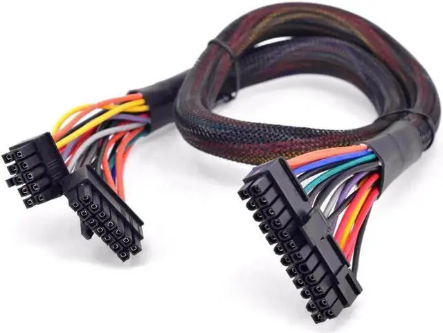 Main image of PSU Modular 14+10pin to 20+4Pin ATX Power Supply Cable 24Pin Motherboard Flat Cable for Corsair HX1200i HX1000i HX850i HX750i