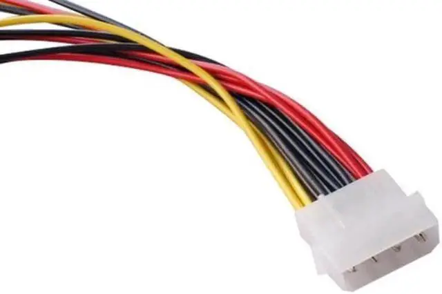 Alt view image 3 of 3 - SATA Adapter Cable IDE 4Pin Male To 3 Port SATA Female Splitter Hard Drive Power Supply Cable SATA Cable 22cm