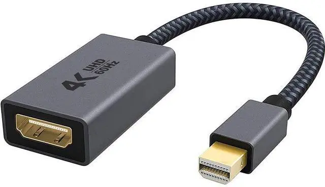 Main image of Mini DP to HDMI Cable 4K@30Hz Mini DisplayPort to HDMI Adapter Cable for Computer/Laptop, High-Definition Video Converter Cord