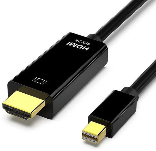 Main image of Mini DP to HDMI Cable 4K@30Hz Mini DisplayPort to HDMI Adapter Cord for TV/Computer/Monitor, High-Definition Video Converter