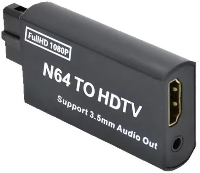 Main image of N64 to HDMI Converter 1080P HDMI Adapter for N64/SNES/NGC/SFC Game Consoles, Plug-and-Play HDTV Converter with USB Cable, Long Shell Design
