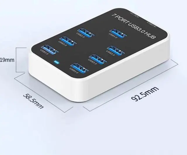 Main image of USB 3.0 Hub 4-Port / 7-Port / 10-Port Custom Mold High-Speed USB Splitter for Computer/Laptop, Multi-Port Expander for U-Disk/Hard Drive/Keyboard/Mouse, Plug-and-Play 7mouths