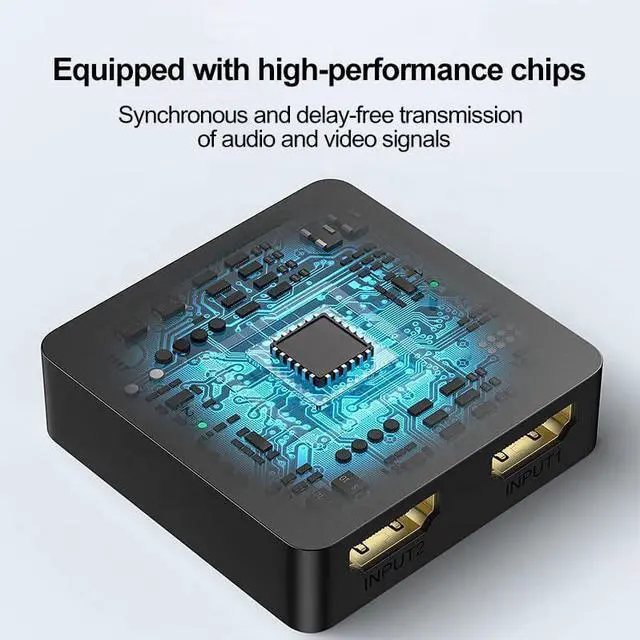 Alt view image 3 of 5 - 8K HDMI 2.1 Switch 2-in-1-out 8K@60Hz 4K@120Hz High-Speed Video Switcher for Xbox/PS5/PS4, 48Gbps Bandwidth, HDR10+ Dolby Vision, External with USB Power