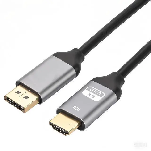 Main image of 8K DisplayPort to HDMI Cable 1.8m DP 1.4 to HDMI 2.1 Adapter Cord, 8K@60Hz 4K@120Hz Ultra HD Video Converter for PC/Laptop/Monitor/TV, HDR Support, Unidirectional