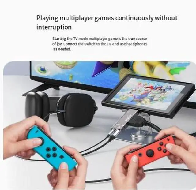 Alt view image 3 of 4 - USB-C to HDMI Adapter 4K@60Hz Type-C to HDMI Converter with 3.5mm Audio Port and 100W PD Fast Charging for MacBook/iPad/Phone/Laptop, Plug-and-Play