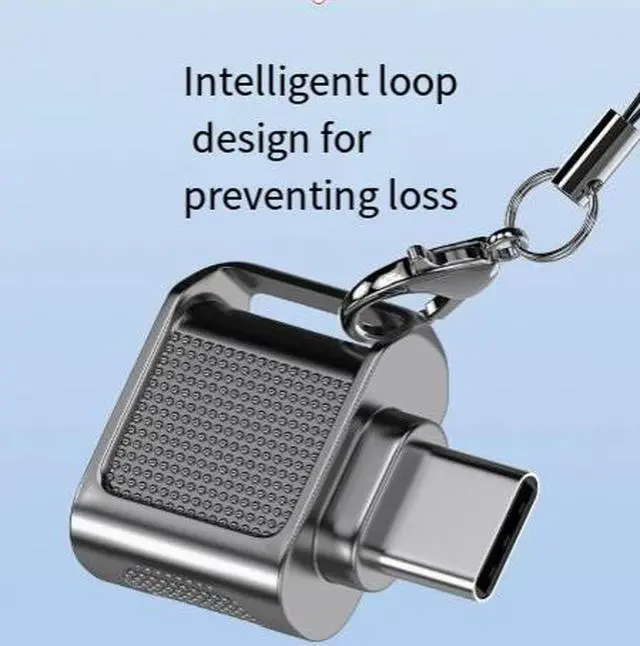 Alt view image 3 of 5 - Multi-Function USB-C Card Reader SD/TF Memory Card Adapter for iPhone/Android/PC/Laptop/Car/Camera, Type-C & USB 3.0 OTG, Plug-and-Play Data Transfer