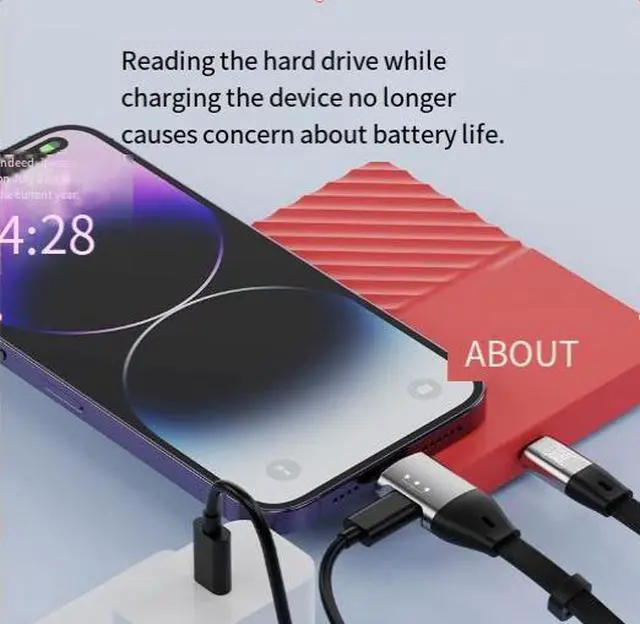 Alt view image 4 of 5 - Type-C to Lightning OTG Audio & Data Adapter Connect USB-C DAC, Flash Drive, or Digital Headset to iPhone/iPad, 480Mbps Data Transfer, Plug-and-Play for Music Production/File Transfer