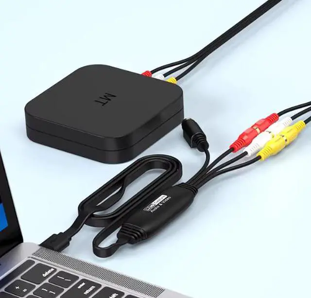 Alt view image 4 of 4 - USB 2.0 Video Capture Card AV to USB Adapter for B-Machine/Ultrasound/Camera/VCR/OBS Recording, Plug-and-Play, Support Windows/Mac/Linux, Composite RCA Input