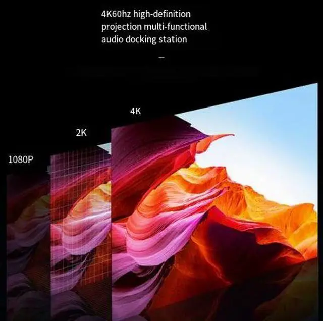 Alt view image 2 of 4 - HiFi Audio USB-C Hub 7-in-1 4K@60Hz HDMI, 100W PD Pass-Through Charging, 3.5mm Hi-Fi Audio Jack, 2x USB 3.0, SD/TF Card Slot For MacBook/iPad/Android/Switch, Edge-Charging Support