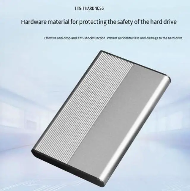 Alt view image 2 of 3 - Aluminum USB 3.0 2.5-inch SATA Hard Drive Enclosure External SSD/HDD Case for 7mm/9.5mm Laptop Drives, Tool-Free Installation, UASP Supported