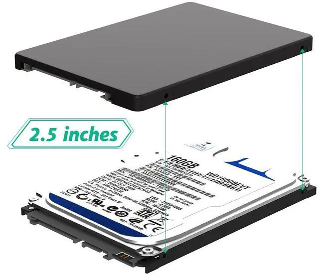 Alt view image 2 of 4 - SATA protocol M.2 hard drive NGFF B KEY solid-state SSD adapter for 2.5-inch SATA 3 conversion card with casing