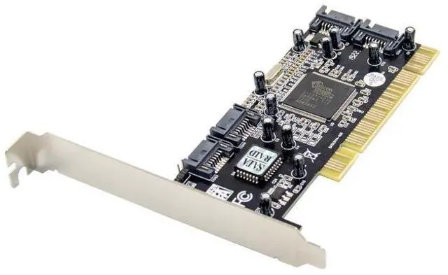 Alt view image 5 of 5 - PCI to SATA 2 Ports Expansion Card 3112 SATA Controller, PCI to SATA 3.0 Adapter, Support 2 SATA HDD/SSD, for Desktop PC/Workstation