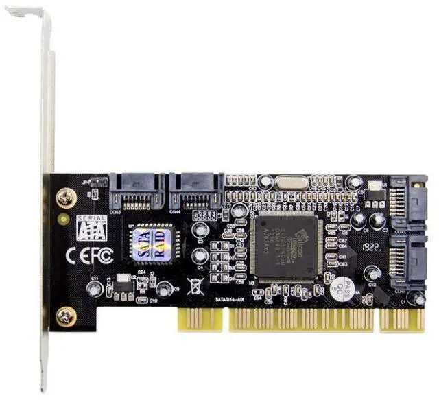 Alt view image 3 of 5 - PCI to SATA 2 Ports Expansion Card 3112 SATA Controller, PCI to SATA 3.0 Adapter, Support 2 SATA HDD/SSD, for Desktop PC/Workstation