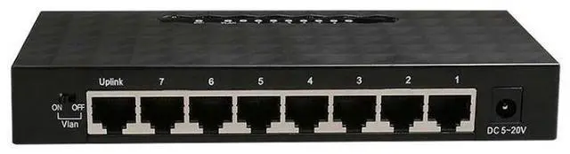 Alt view image 2 of 5 - Gigabit switch 8-port all-gigabit Ethernet switch Fast network switch Vlan switch