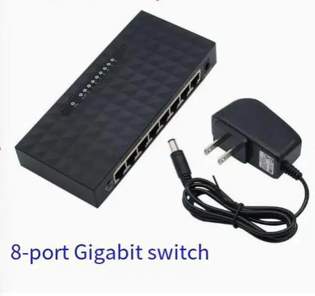 Alt view image 3 of 5 - Gigabit switch 8-port all-gigabit Ethernet switch Fast network switch Vlan switch