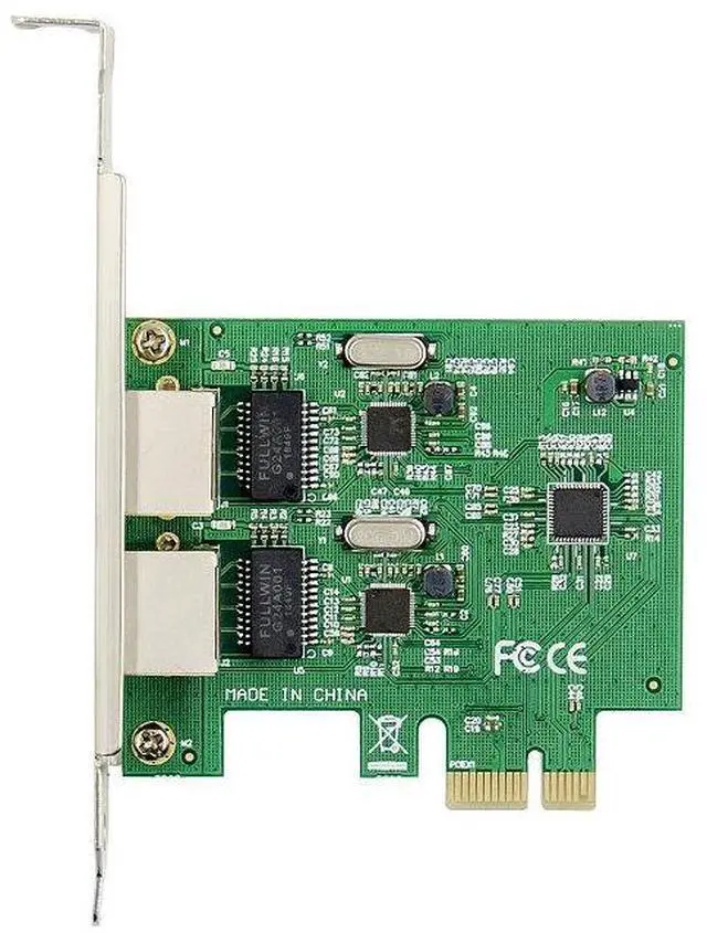 Alt view image 5 of 5 - Realtek 8111F chipset PCI x1 Gigabit dual-port network card for desktop computers, 1000M wired, full-height, half-height