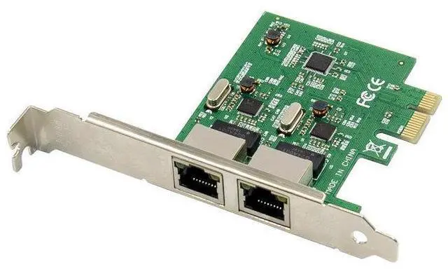 Alt view image 3 of 5 - Realtek 8111F chipset PCI x1 Gigabit dual-port network card for desktop computers, 1000M wired, full-height, half-height