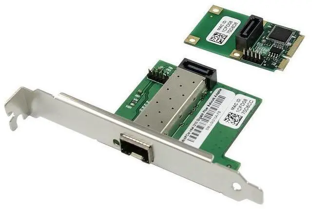 Alt view image 4 of 4 - Mini PCIe Gigabit Fiber Network Card Intel I210AS Controller, Single SFP Port, 1000BASE-SX/LX, Supports PXE, WoL, iSCSI, FCoE, for Industrial & Embedded Systems