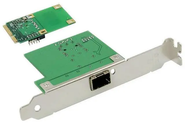 Alt view image 2 of 4 - Mini PCIe Gigabit Fiber Network Card Intel I210AS Controller, Single SFP Port, 1000BASE-SX/LX, Supports PXE, WoL, iSCSI, FCoE, for Industrial & Embedded Systems