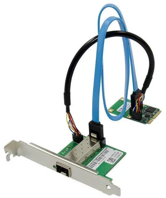 Alt view image 3 of 4 - Mini PCIe Gigabit Fiber Network Card Intel I210AS Controller, Single SFP Port, 1000BASE-SX/LX, Supports PXE, WoL, iSCSI, FCoE, for Industrial & Embedded Systems