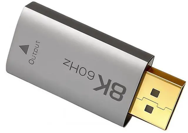 Alt view image 3 of 4 - DP 1.4 to HDMI 2.1 Active Adapter 8K 60Hz, 4K 144Hz, CH7218 Chip, Supports HDR, VRR, ALLM, 48Gbps Bandwidth, for Graphics Card to TV/Monitor