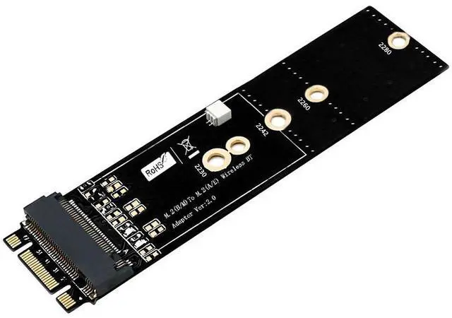 Alt view image 3 of 4 - M.2 Key A to Key B+M Adapter Convert Key A 2230 WiFi/Bluetooth Combo Card to Key B+M 2230/2242/2260/2280, Supports Intel 7265/8260/8265/9060, Plug-and-Play