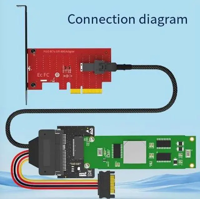 Alt view image 2 of 5 - EDSFF E1.S to U.2 SFF-8639 Adapter Convert E1.S SSD to U.2 Interface, PCIe Gen5 Ready, for Enterprise Data Center & Server Storage Expansion