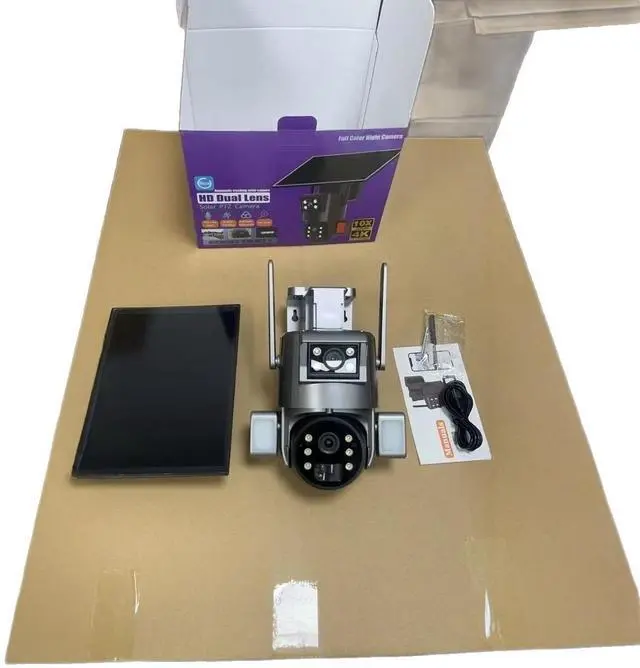 Alt view image 5 of 5 - UBOX Solar Security Camera 20X Zoom, 6MP, Gun & Ball Linkage, Full-Color Night Vision, 4G EU Version, Solar Powered