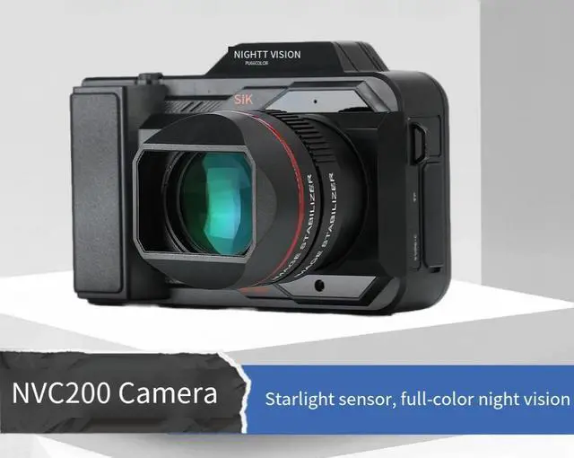 Alt view image 4 of 4 - NVC200 Full-Color Night Vision Camera 5K, 50X Zoom, 4" OLED Screen, Sony Sensor, WiFi, Entry-Level Camcorder
