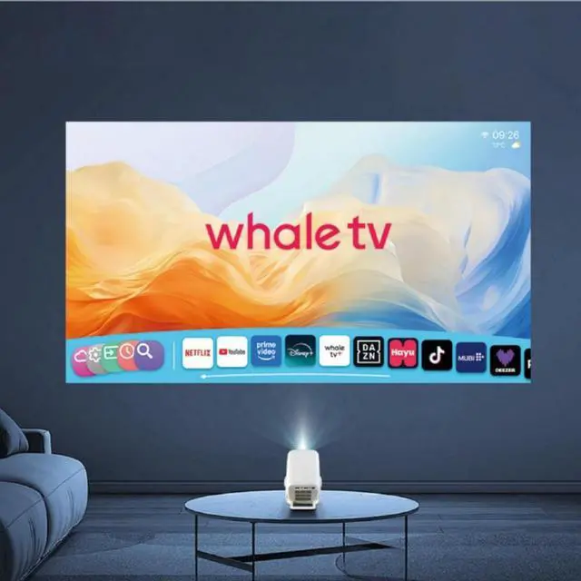 Alt view image 3 of 4 - X3 1080P Smart Portable Projector 4K/8K Support, 200 ANSI, Auto Focus, WiFi6, Home Theater, Android, 90° Free Projection